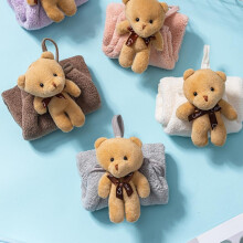 Handtuch mit Cartoon-Bär, hohe Saugfähigkeit, strapazierfähig, für Bad und Küche
