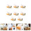 Guangmc8pcs Μίνι ειδώλια ρητίνης αγελάδας για διακόσμηση τεράριουμ/σπιτιού DIY 3