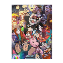 Gravity Falls Zachte en comfortabele plaid, pluche, lichtgewicht, warme flanellen deken voor bank, fauteuil of bed, 50"x40"