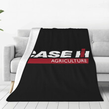 International Harvester IH Logo Beddeken Fleece Plaid Bank Pluche Zachte Dekens voor Thuis, Camping en Reizen 40"x30"