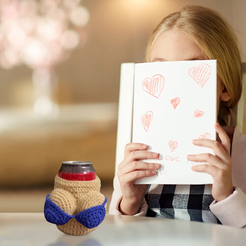 YiFudd Bottle Cozy Beer Purely Χειροποίητα Πλεκτά Μανίκια για Κύπελλα και Μανίκια για 2