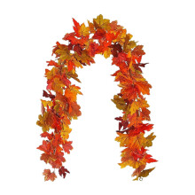 Thanksgiving-Fest: Rattan-Ahornblatt-Dekoration, Ahornblatt-Rattan-Simulation, Landschaftsgestaltung, Blatt-Simulation