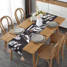 Christmas Table Decor with Tassels for Indoor Outdoor Holiday Kitchen Dining Room Party Decoration