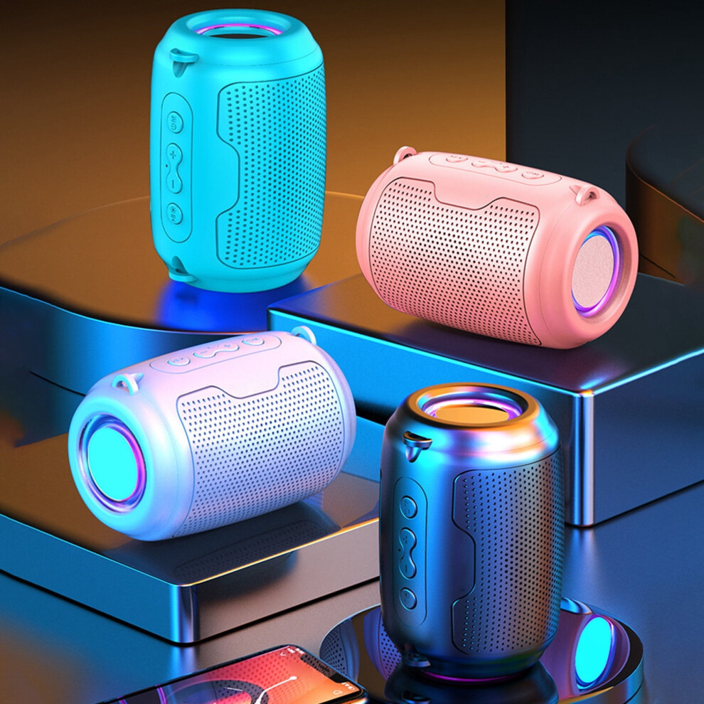 Jacenvly Mother's Day Clearance Bluetooth 5.0 Colorful Streamer Mini Audio Outdoor Portable Bluetooth Audio Subwoofer Surround Sound Hifi Speaker 9464372908509