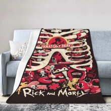 Rick-und-Morty-Kuscheldecken, Plüsch-Reisedecken für Schlafzimmer, Wohnzimmer, Sofa, Büro