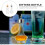 2 st flaskor med bitters, barverktyg, japanskt glas 3