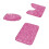 Winysin1PC Μπάνιο Τρία Ανάγλυφα 50*80cm+50*40cm (Σχήματος U) +40*40cm Καπάκι Λεκάνης 2