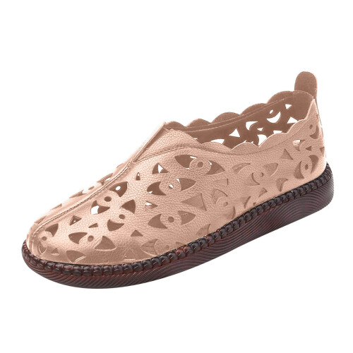 OAVQHLG3B Γυναικεία Σανδάλια Slip On για Καλοκαιρινό Στυλ, Κλειστά Δάχτυλα, Αναπνέοντα