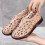 OAVQHLG3B Γυναικεία Σανδάλια Slip On για Καλοκαιρινό Στυλ, Κλειστά Δάχτυλα, Αναπνέοντα 2
