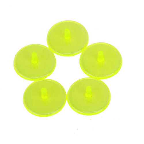 Eease 50pcs 24mm Plastic Golf Ball Marker Yellow 2