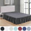 WSYW Luxury Bed Helma SuperSoft Solid Microfiber Pliseerattu 14" Premium Dust Ruffle 5