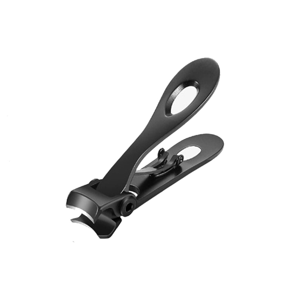 Black Nail Clippers Stainless Steel Toenail Cutter For Thick Nails With Ergonomic Grip Small