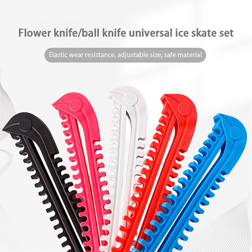 1Pair Ice Skates Skating Blades Protector Shoes Guards-Pink 2