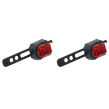 2X Πίσω Φως Ποδηλάτου Φόρτιση USB Αδιάβροχη Προειδοποιητική Λάμπα Ποδηλάτου Τύπου