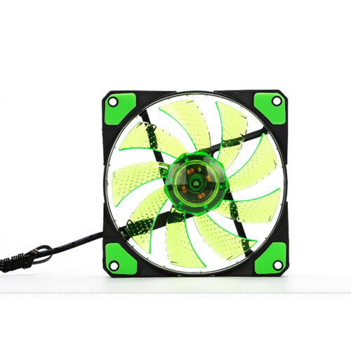 Kiplyki Groothandel 15LED Licht Stil 120mm DC12V4Pin PC Computerbehuizing Koelventilator Mod GN 2