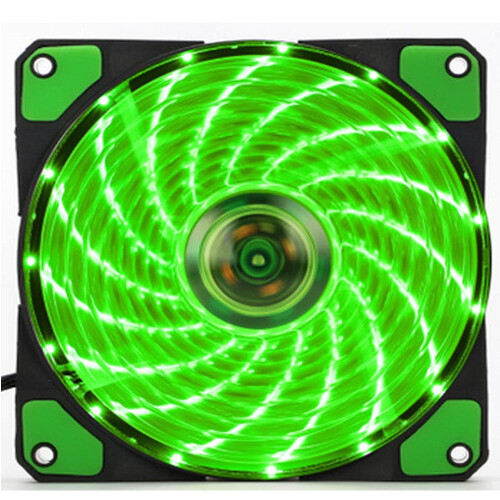 Kiplyki Groothandel 15LED Licht Stil 120mm DC12V4Pin PC Computerbehuizing Koelventilator Mod GN 1