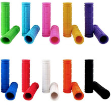 Limei 1 Pair Non-Slip Rubber Bike Handlebar Grips for Kids, Compatible with Scooter, Cruiser, Tricycle, MTB, BMX, Foldable Bikes