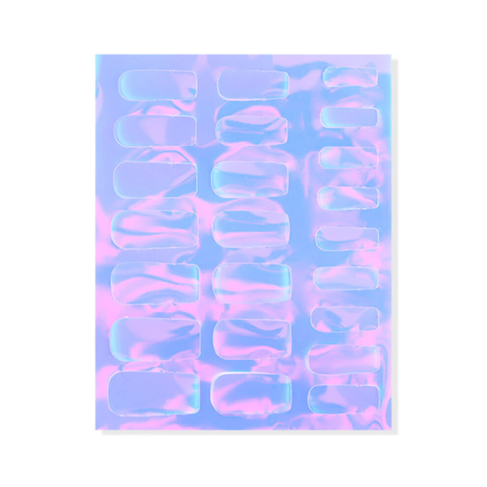 Aurora Nail Stickers with Iridescent Color Shift PVC Thin Flexible Design for DIY Manicure