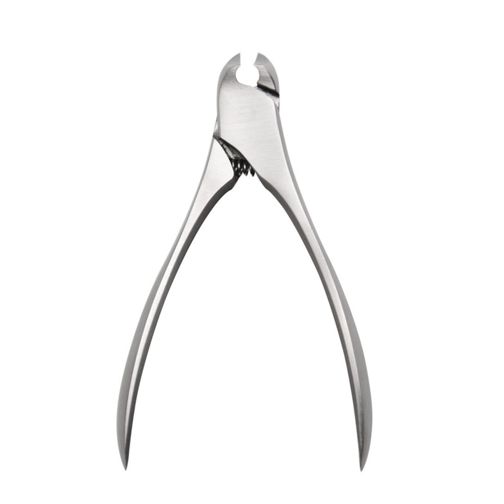 Silver Stainless Steel Nail Clippers With Ergonomic Grip And Large Jaw For Thick Toenails