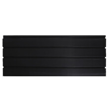 Black Slatwall Wall Panel with Display Shelves for Garage Tools, Craft Storage, Home Workshop 60x31cm