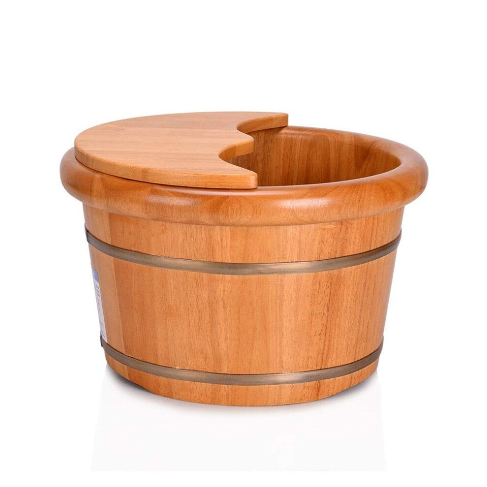 Wooden Foot Spa Tub with Deep Soak Design and Long Heat Retention for Relaxing Pedicure
