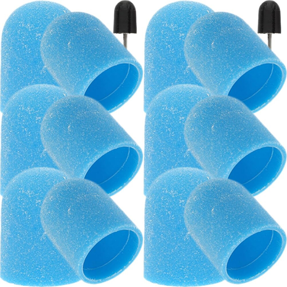 Reusable WearResistant Nail Drill Bits with Sanding Caps for Precise Gel Nail Manicure