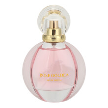 Livlig rose-ravparfume til kvinder. Blød feminin duft med langvarig duft. Blomster- og violette noter. Eau de parfum i stilfuld glasflaske.