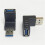 Adaptador USB 3.0 Macho para Fêmea de 90 Graus - Extensão Angular - PREÇO IMPERDÍVEL V7O6 8