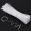 2000 Pcs Heavy Duty Cable Ties Zip White Self- Locking Wire Wraps Cord Kit Iron Core 5