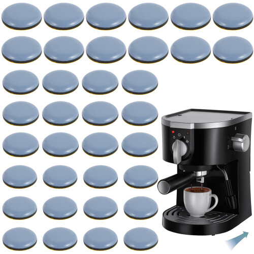 Conjunto de 36 deslizadores autoadesivos silenciosos para eletrodomésticos de cozinha, com 0,74/0,86/0,98 polegadas, ideais para fritadeiras