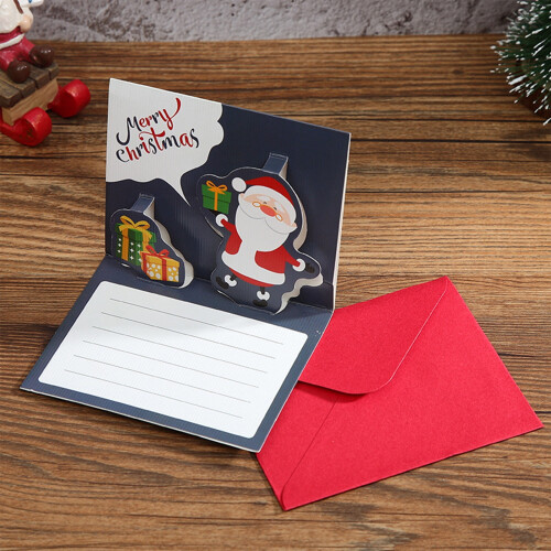 3D-Weihnachtskarten-Set (8 Stück) mit Umschlägen, sortierte Weihnachtskarten in einer Box, 8 Weihnachtskarten 1