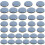 Conjunto de 36 deslizadores autoadesivos silenciosos para eletrodomésticos de cozinha, com 0,74/0,86/0,98 polegadas, ideais para fritadeiras 4
