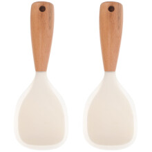 Conjunto de 2 Utensílios de Cozinha em Silicone, Colheres de Arroz para Panela Elétrica, Resistentes a Altas Temperaturas, Multifuncionais, em Gel