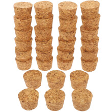 Rolhas de vidro para garrafas, 30 unidades, tampões para garrafas de água, bebidas alcoólicas em miniatura, rolhas para vinho, rolhas de madeira