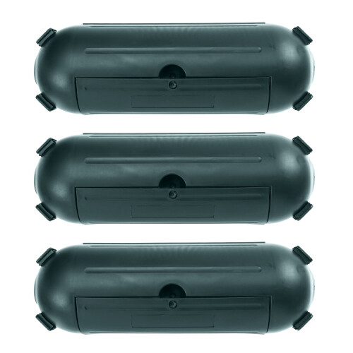 3 fundas protectoras impermeables para cables de extensión de exterior
