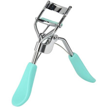 Tragbare Wimpernzange für Damen, handlich, rostfrei, einfarbig, ergonomisch, rutschfest, Make-up-Zubehör für Mädchen und Damen, Grün