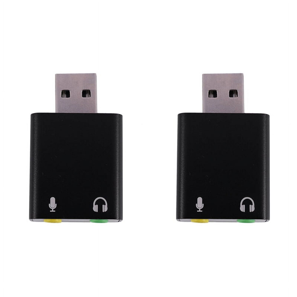 2X 7.1-Channel Aluminum Alloy Usb Sound Card Computer External Sound Card Usb7.1 Sound Card Analog Sound Card 9104899314994