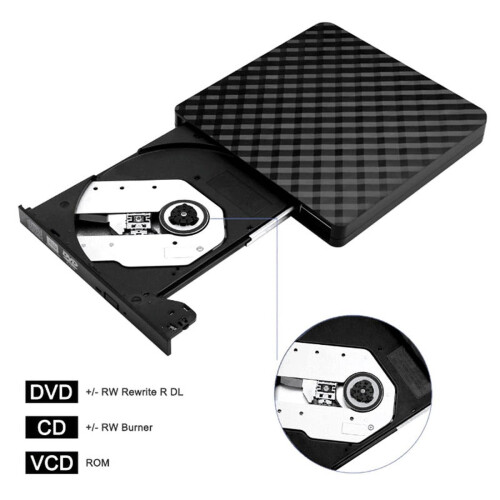 USB3.0 Εξωτερική συσκευή εγγραφής DVD CD Οπτική μονάδα ανάγνωσης Αναπαραγωγή οπτικών 2