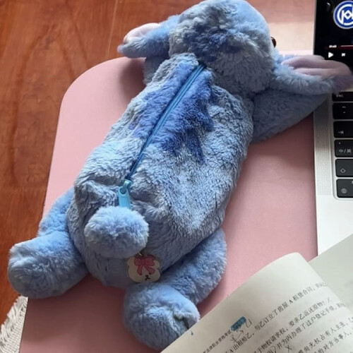 Λούτρινη Κασετίνα Lilo & Stitch Kawaii με Αποθήκευση για Γραφείο 2