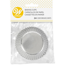Wilton Silver Foil Cupcake Liners 24Count 1 Pack of 1 Piece