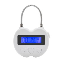 Inteligentný časový zámok s LCD displejom, multifunkčný elektronický, vodotesný, nabíjateľný s USB dočasným visiacim zámkom