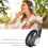 Ασύρματα ακουστικά Bluetooth Quinlirra Over Ear, Hi-Fi στερεοφωνικά πτυσσόμενα ακουστικά 5