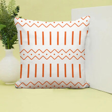 Oranje kussenhoezen 18x18 cm, set van 4, decoratieve sierkussenhoezen voor thuis, linnen sierkussenhoes voor buiten op de bank.