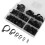 200Pcs Nylon R-Type Plastic P Clips Cable Clamps Assorted Kit For Cable Conduit 8
