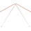 Masteelf 2Pcs Dowsing Rod Copper Divining Rod Flexible Rotation Divining Tool Portable Dowsing Rod 8