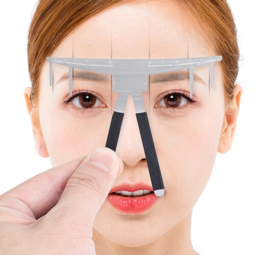 Microblading Measure Three-Point Positioning Balance Ruler Eyebrow Stencil Ruler 50pcs