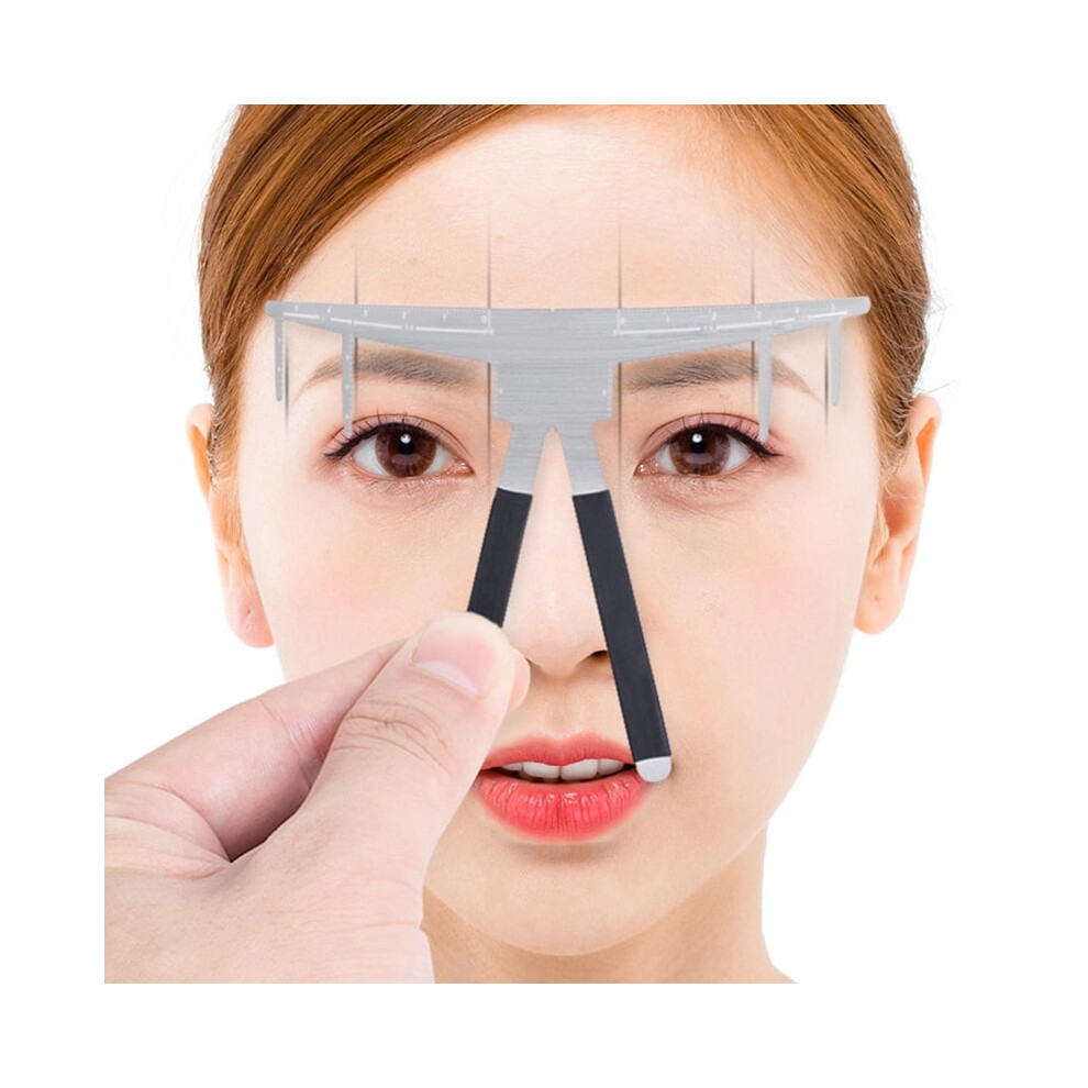 Microblading Measure Three-Point Positioning Balance Ruler Eyebrow Stencil Ruler 50pcs