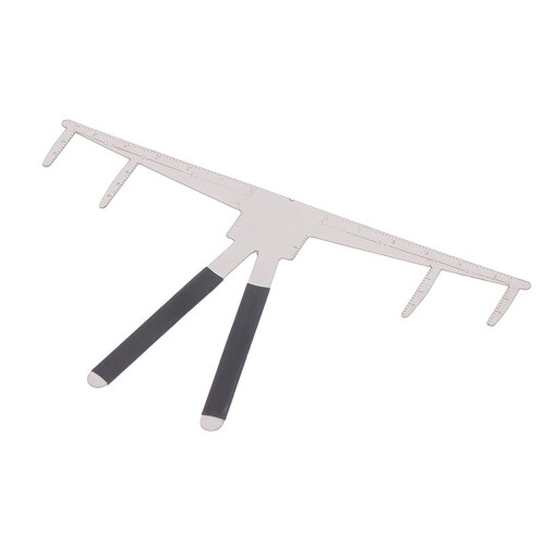 Microblading Measure Three-Point Positioning Balance Ruler Eyebrow Stencil Ruler 50pcs 2