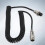 NIKOU Cable Extensión en Espiral de8Pines Cable de micrófono Cable Macho Hembra Práctico Material ABS Negro 6