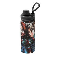 Chucky 3-teilige Sport-Isolierwasserflasche aus Edelstahl, tragbarer Becher, Outdoor-Wasserflasche, modisch, Reise-Fitness-Schüler-Modell\r\n